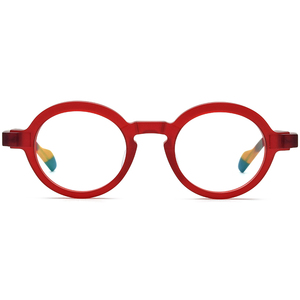 Monture de <span class=keywords><strong>lunettes</strong></span> en acétate mat pour hommes, design de marque, nouvelles <span class=keywords><strong>lunettes</strong></span> rondes vintage pour femmes, <span class=keywords><strong>lunettes</strong></span> optiques épaisses 19233 - Product Image 3