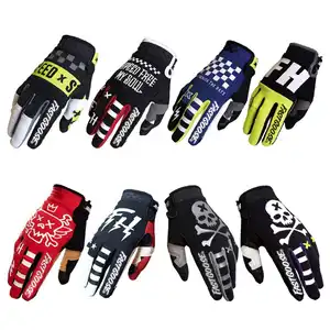 Gants de motocross MX personnalisés homme ATV vtt BMX Dirt Bike gants de course de moto doigt complet femmes hommes équitation cyclisme Sports