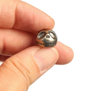 Colgante de cordón tejido DIY para exteriores, hecho a mano, con cuentas de metal estilo punk, accesorio de latón con diseño de cabeza de calavera de calabaza y herramienta para cuchillo, Fidget Spinners - Product Image 2