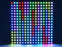 Matriz LED Digital Flexible WS2812B 5V/DC, Direccionable Individualmente, 16x16 SMD5050 RGB, para Arcade, Tiendas, Ascensores