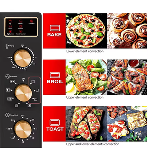 <span class=keywords><strong>Four</strong></span> à convection bon marché personnalisé et raisonnable <span class=keywords><strong>Four</strong></span> grille-pain friteuse à air électrique <span class=keywords><strong>avec</strong></span> plaques chauffantes Porte visuelle - Product Image 5