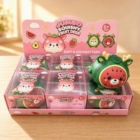 Jouet Squishy Réaliste Grand Cerf Fraise à Remontée Lente, Créatif et Mignon, Anti-Stress et Décompression