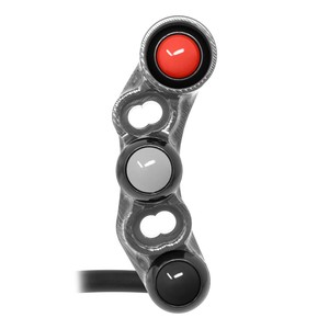Interruttore Manubrio Destro per Kawasaki Ninja ZX-10R (Fori Universali) (Titanio) - Product Image 1