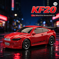 Voiture de drift RC KF20 1:64 4x4 2.4G haute vitesse, mini véhicule de course de bureau, modèle de simulation télécommandé, jouet cadeau pour enfants