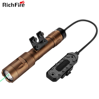 Lampes de poche tactiques combinées LED et laser vert magnétiques rechargeables USB OEM ODM avec accessoires à interrupteur à distance