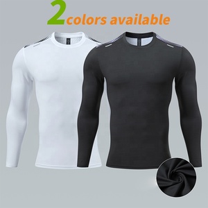 Ensemble de <span class=keywords><strong>Sport</strong></span> Homme Personnalisé en Gros : T-<span class=keywords><strong>Shirt</strong></span> de Compression Manches Longues Séchage Rapide, Survêtement de Fitness, Tenues de Gym et Yoga UA518 - Product Image 2