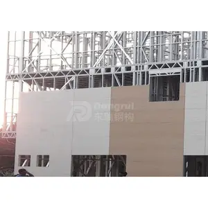कस्टम इंसुलेटेड वाणिज्यिक भवन शामियाना निर्माण प्रीफैब स्टील फ्रेम अपार्टमेंट मेटल बिल्डिंग किट