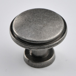Retro Minimalist Round Cabinet <b>Knob</b> Zinc Alloy Single Hole <b>Drawer</b> Handle Durable Furniture Hardware - Product Image 4