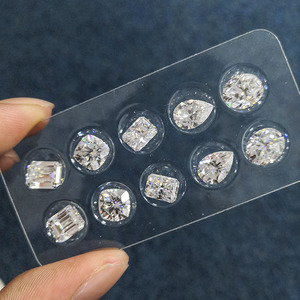 Pierre de Moissanite DEF sans nœud papillon, taille poire, couleur blanche incolore, technologie avancée, prix par carat, pierres de Moissanite en vrac - Product Image 1