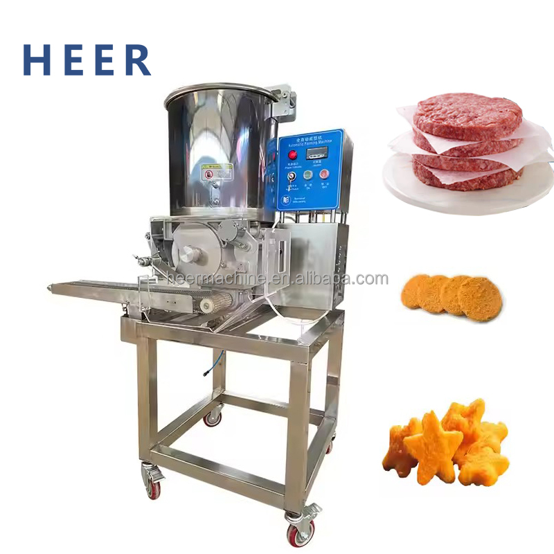 Fish Burger Patty Maker Ce Commercial Mini Mixer Hamburger Machine Meat Product Make Machine for Patty