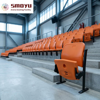 Chaises de banc de tribune à double ressort, en aluminium moulé par injection plastique, résistantes aux intempéries, design ergonomique