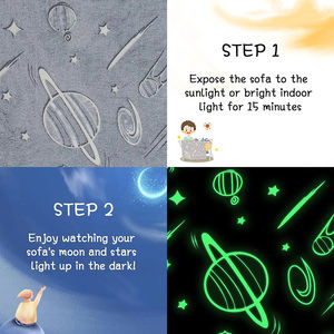 เก้าอี้โซฟาเด็กแบบพับได้ 2-<span class=keywords><strong>in</strong></span>-1 ผ้าพลัฌนุ่ม เก้าอี้นั่งเด็ก เฟอร์นิเจอร์สำหรับเด็กผู้หญิงและเด็กผู้ชาย - Product Image 5