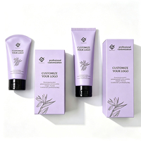 Tube en plastique PE vide personnalisé avec logo imprimé pour cosmétiques, crème pour le visage, lotion, emballage de soins de la peau, tube à presser avec boîte