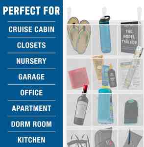 Heavy-Duty Large Mesh 15-Pocket Over-the-Door Hanging Organizer, for <b>Shoe</b> Sundries Bathroom Cruise Cabin Door Storage Organizer - Product Image 5