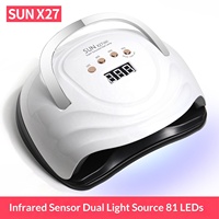 Lampe UV professionnelle 320W en ABS pour séchage rapide des ongles en gel, avec coffret cadeau, machine de photothérapie 365nm