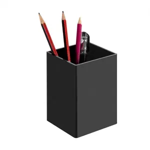 Настольный акриловый держатель для ручек, черный офисный карандаш, демонстрационная подставка