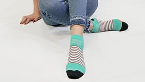 Logo personnalisé cheville de compression athlétique coloré doux coupe basse mode robe <span class=keywords><strong>fantaisie</strong></span> chaussettes de sport courtes - Product Image 5