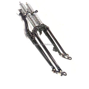 Forcella Anteriore Springer Vintage Nera Cromata in Acciaio ad Alto Tenore di Carbonio per <span class=keywords><strong>Moto</strong></span> Classiche Retro, Accessorio per Telaio, Taglie 18-26 - Product Image 6