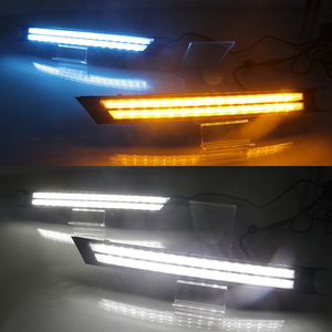 2 Piezas para Mazda CX-5 CX5 2017 2018 2019 2020 <span class=keywords><strong>2021</strong></span>, Luces LED de Circulación Diurna DRL de 12V, Función de Señal de Giro Amarilla, Blanca y Azul - Product Image 6