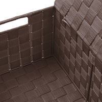 Lot de 3 paniers de rangement tissés en polypropylène et nylon Boîte de rangement tissée en PP
