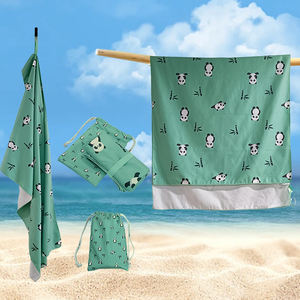 Sıcak satış özelleştirilmiş ekstra büyük hızlı kuru su emici ev havlusu moda mikrofiber kum ücretsiz plaj havlusu - Product Image 3