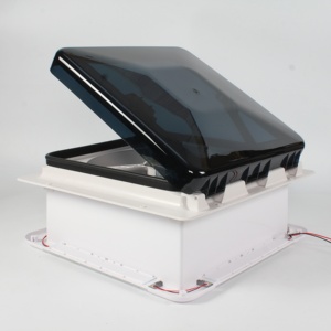 {HEYRV} <span class=keywords><strong>caravane</strong></span> de haute qualité 12V 16 pouces, ventilateur de toit avec lumière LED et capteur de pluie, ventilateur de Ventilation électrique du <span class=keywords><strong>Vent</strong></span> - Product Image 4