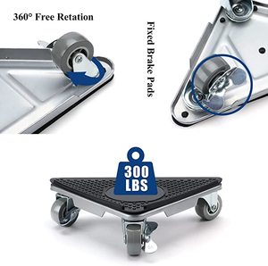 <span class=keywords><strong>Dolly</strong></span> móvil de <span class=keywords><strong>3</strong></span> ruedas para muebles, ruedas de alta resistencia, con cerradura, elevador de muebles
