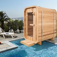 Sauna traditionnel portable 1-2 personnes, extérieur, vapeur sèche et humide, jardin, vente flash