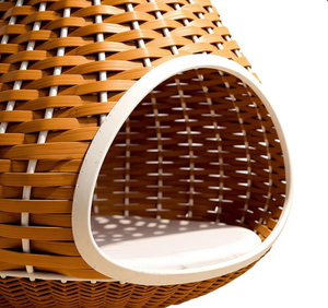 Silla Columpio Metálica para Exterior, Tumbona de Ratán, Columpios de Patio, Silla Balancín Tipo Huevo, Hamacas, <span class=keywords><strong>Hamaca</strong></span> Colgante, Cama Colgante para Gatos - Product Image 5