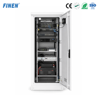 Gabinete de Telecomunicaciones para Exteriores FINEN de un Solo Compartimento, 5G, con Aire Acondicionado, IP65, Resistente a la Lluvia, Acero Galvanizado, 1 Año de Garantía