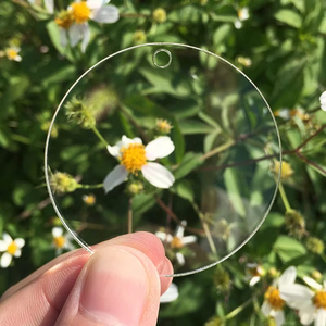 Liontin cakram akrilik transparan kustom, liontin polos dekorasi warna Natal gaya desain Modern - Product Image 3