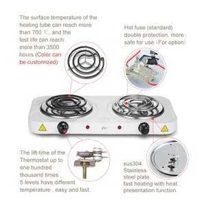 Andong 2000 Watts <strong>Electric</strong> Coil Cooking Stove <strong>Electric</strong> <strong>Hot</strong> <strong>Plate</strong> with Thermostat for Home Use - Product Image 3