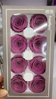 Tête de fleur naturelle de 4-5 cm, rose éternelle préservée, rose séchée pour la fête des mères, la Saint-Valentin, la remise des diplômes, le Nouvel An et autres occasions