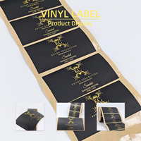 Rouleaux d'étiquettes personnalisées en vinyle avec kit de enveloppement incurvé et système de maintien des coutures pour lignes d'emballage de boîtes de bougies, service d'impression OEM