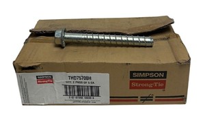 PLC 10 SIMPSON STRONG-TIE THD75700H <strong>TITEN</strong> HD CONCRETE SCREW ANCHORS 3/4''x7'' NSMP Warranty Product - Product Image 1