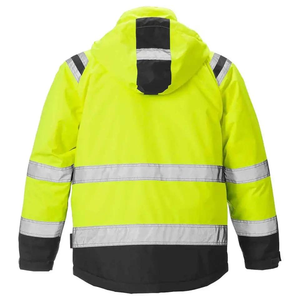Hi VIS tùy chỉnh xây dựng bảo hộ lao động phản quang an toàn làm việc Áo khoác mùa đông không thấm nước Công Nhân an ninh quần áo áo cơ khí người đàn ông - Product Image 3