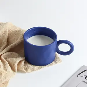 Kunden spezifische Keramik becher 330ml Kreative einfache Haushalts becher Keramik becher Trink milch Kaffee Keramik becher