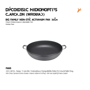 Tegame Alluminio antiaderente (36cm) BIG FAMILY Grigio WX7583HBIFA - Product Image 3