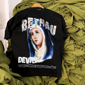 Logotipo personalizado impresión de gran tamaño 100% algodón cuadrado en blanco liso gota hombro Streetwear hombres camiseta Casual ropa fabricantes - Product Image 1