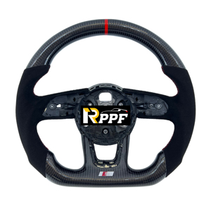 RPPF personnalisé à bon <span class=keywords><strong>prix</strong></span> Volant en fibre de carbone pour <span class=keywords><strong>AUDI</strong></span> B9 A3 A4 A5 S3 S4 <span class=keywords><strong>S5</strong></span> - Product Image 1
