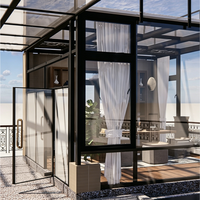 Solution EPC de véranda en aluminium et verre de luxe, design d'intérieur professionnel pour la décoration de villas, hôtels et bâtiments