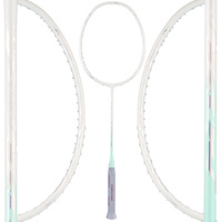 YODIMAN Raquette de badminton professionnelle en fibre de carbone 5U de haute qualité, flexible, super légère, poignée en PU, durable, haute élasticité