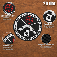 Siap Kirim Silencer Cross Sniper Rifle 2D PVC Patch Rubber Morale Badge Dapat Disesuaikan untuk Ban Lengan Taktis