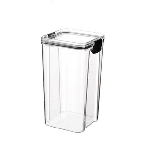 Cross-border transparent plastic airtight square <b>snack</b> storage <b>container</b> food storage box kitchen grain and dried fruit storage - Product Image 5