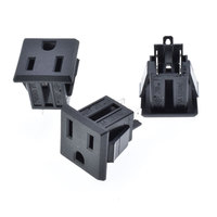 Prise électrique industrielle en cuivre ABS à encliquetage, 3 broches, 15A, 125V, norme américaine