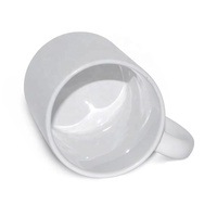 Mug à sublimation 11 oz, mugs à café vierges pour impression par sublimation, vente en gros, céramique blanche, poignée ronde, mug à sublimation 11 oz