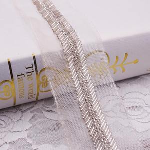 Deepeel LA103DIYウェディングドレスガーメントアクセサリーマニュアルネイルビーズレースリボンメッシュビーズレース - Product Image 5