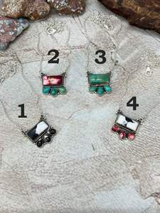 Collar con Colgante de Plata de Ley Hecho a Mano con Múltiples Piedras, Chapado en Oro, Piedras Naturales, Joyería para Mujer y Hombre, Diseño Elegante, Aniversario - Product Image 4