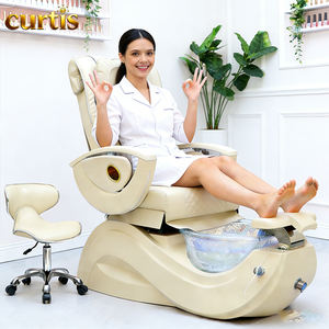 Sillón Eléctrico de Pedicura y Manicura con Taburete, Muebles de Lujo para Spa y Salón, Masaje Reclinable, Hidromasaje Magnético, Spa para Salón de Uñas - Product Image 5