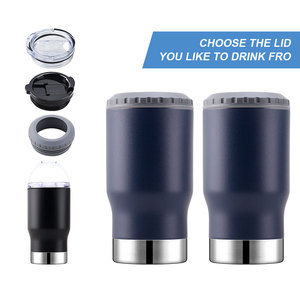 Vendita all'Ingrosso di Portabevande Isolati Sottovuoto in Acciaio Inox a Doppia Parete da 12 oz, 3 in 1, per Sublimazione - Product Image 6